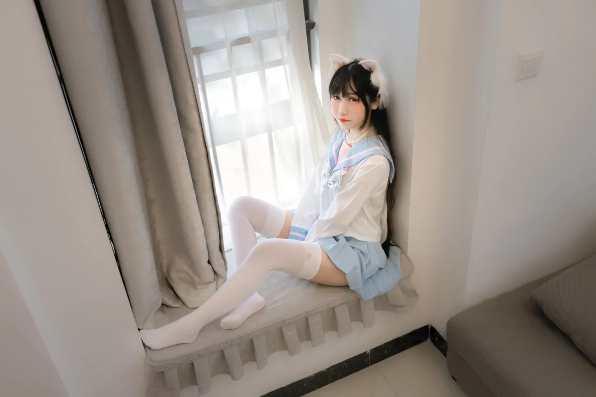 不呆猫 – NO.061 白色兔子JK 9